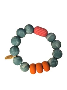 Plunder Jewelry Stretch Silicone Beads Bracelet  New 426-cb43